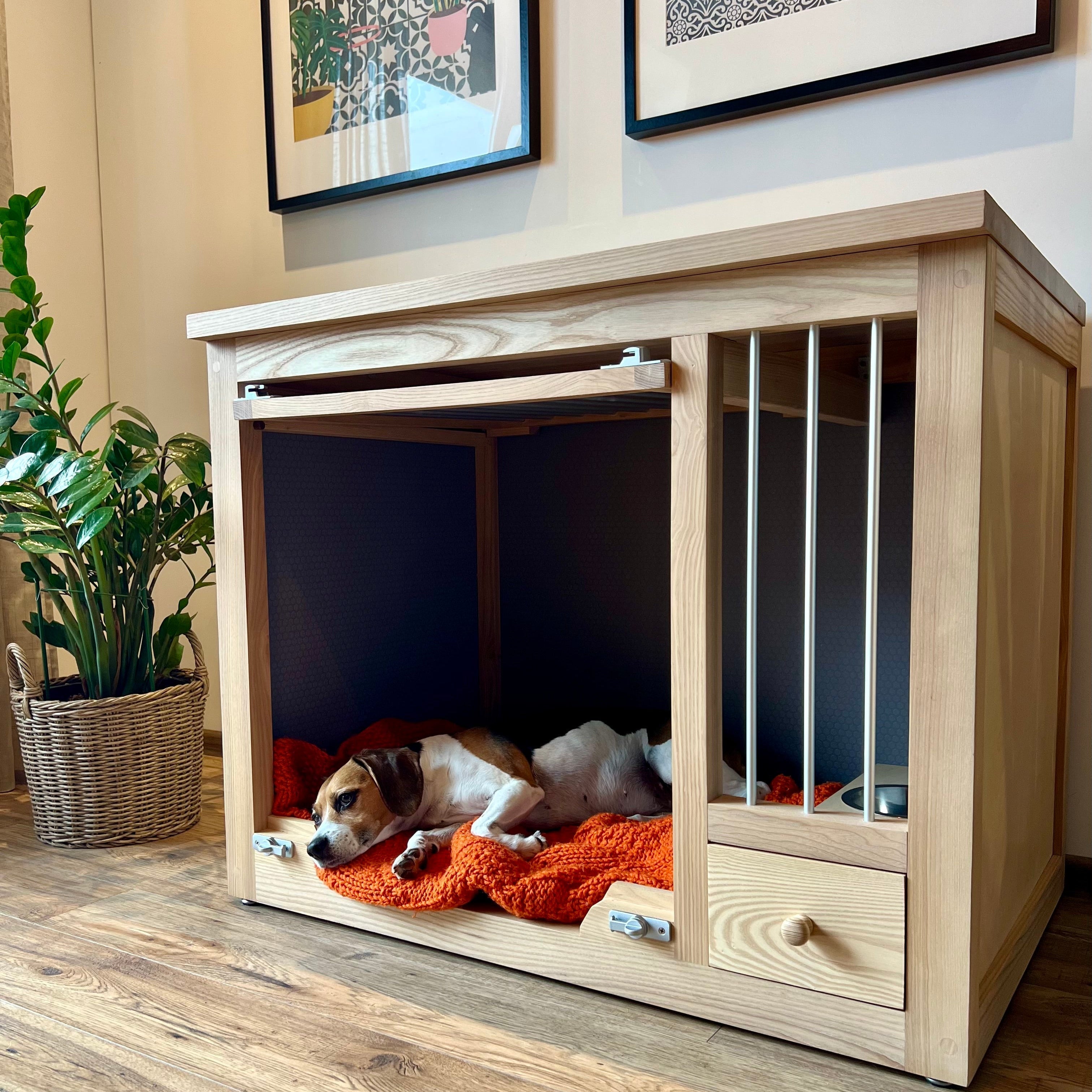 Image showcasing Why a Solid Wood Dog Crate Is More Than Just a “Cage” – Maya&Nora