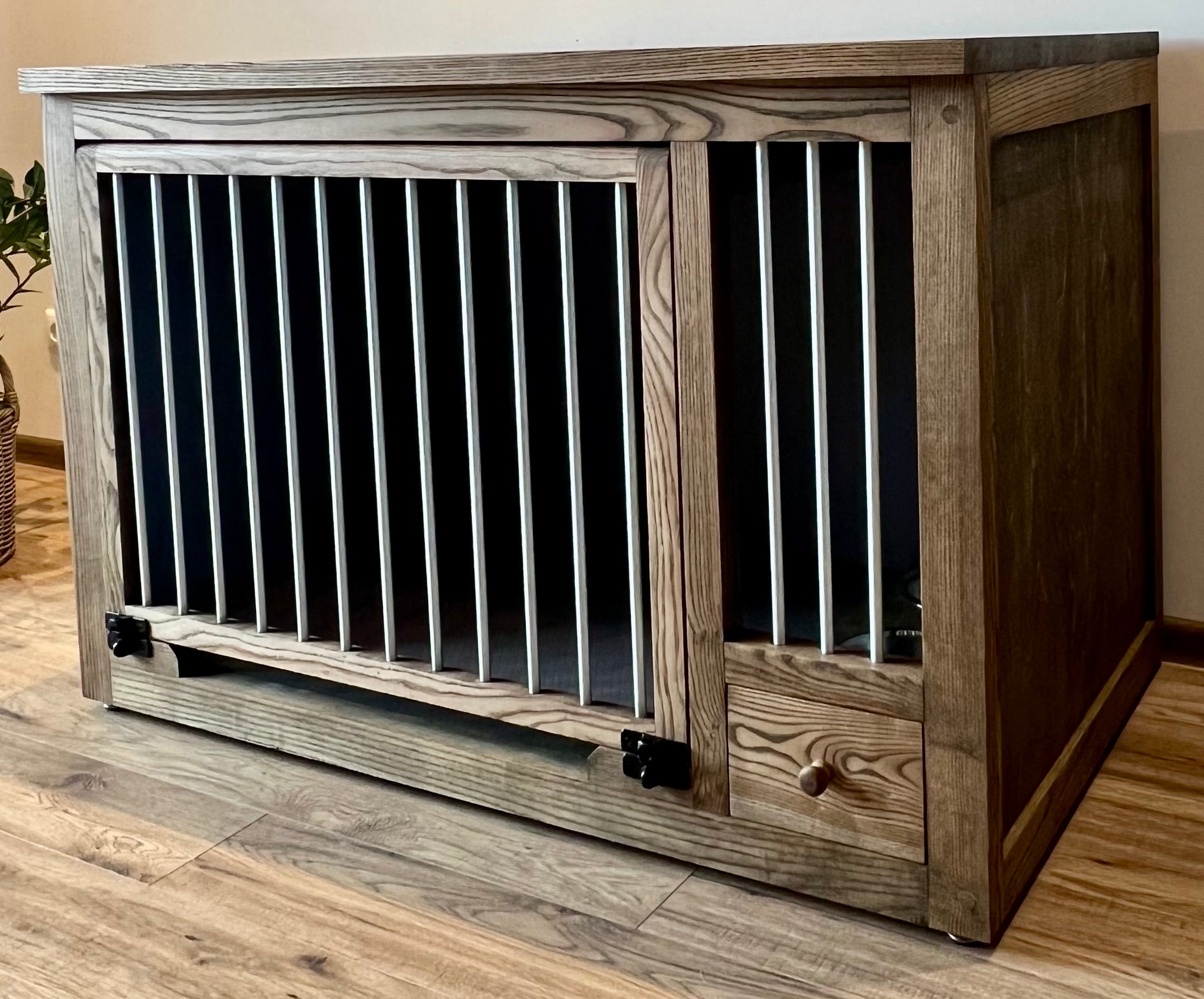 Ancient Dog Crate Stands photo